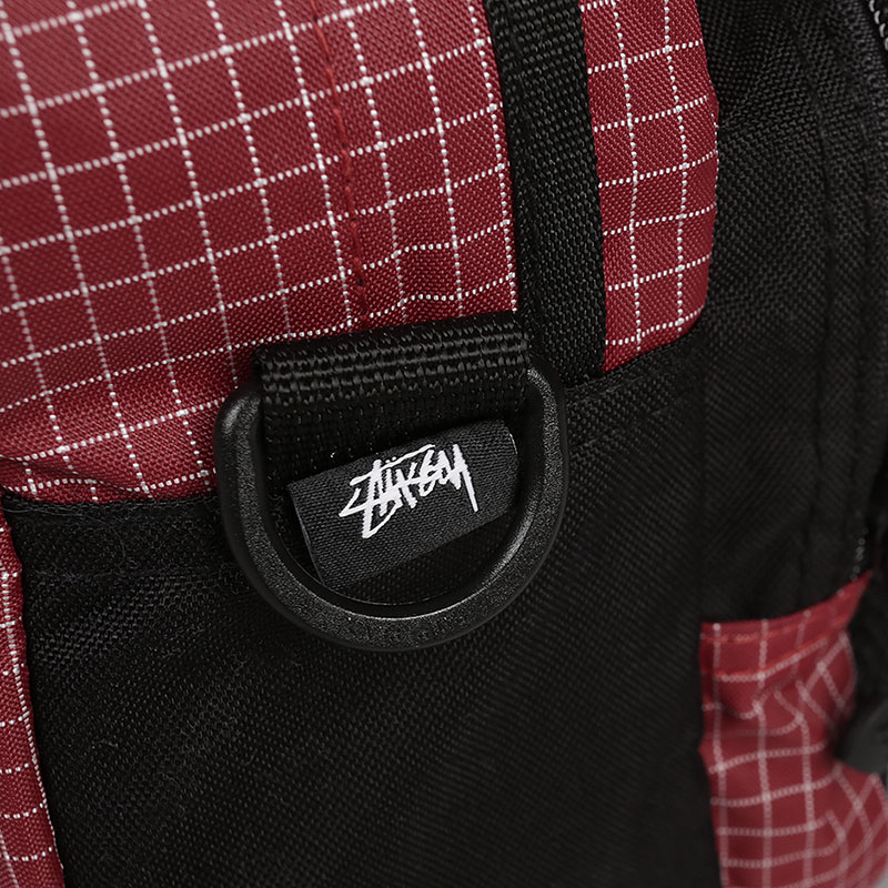  красное сумка через плечо Stussy Ripston Nylon Shoulder Bag 134185-red - цена, описание, фото 4